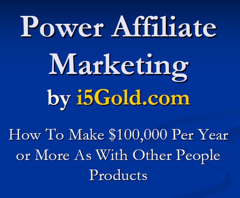 Product picture Power Affiliate Marketing