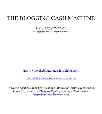 Product picture The Blogging Cash Machine