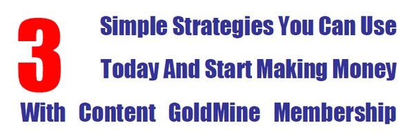 Product picture Make Money With Content Goldmine