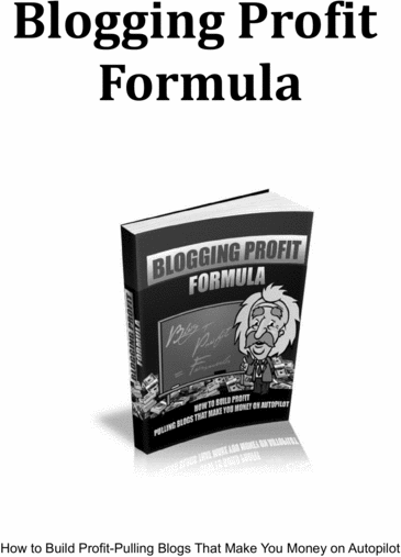 Product picture Blogging Profit Formula + Special Related Ebook Gift